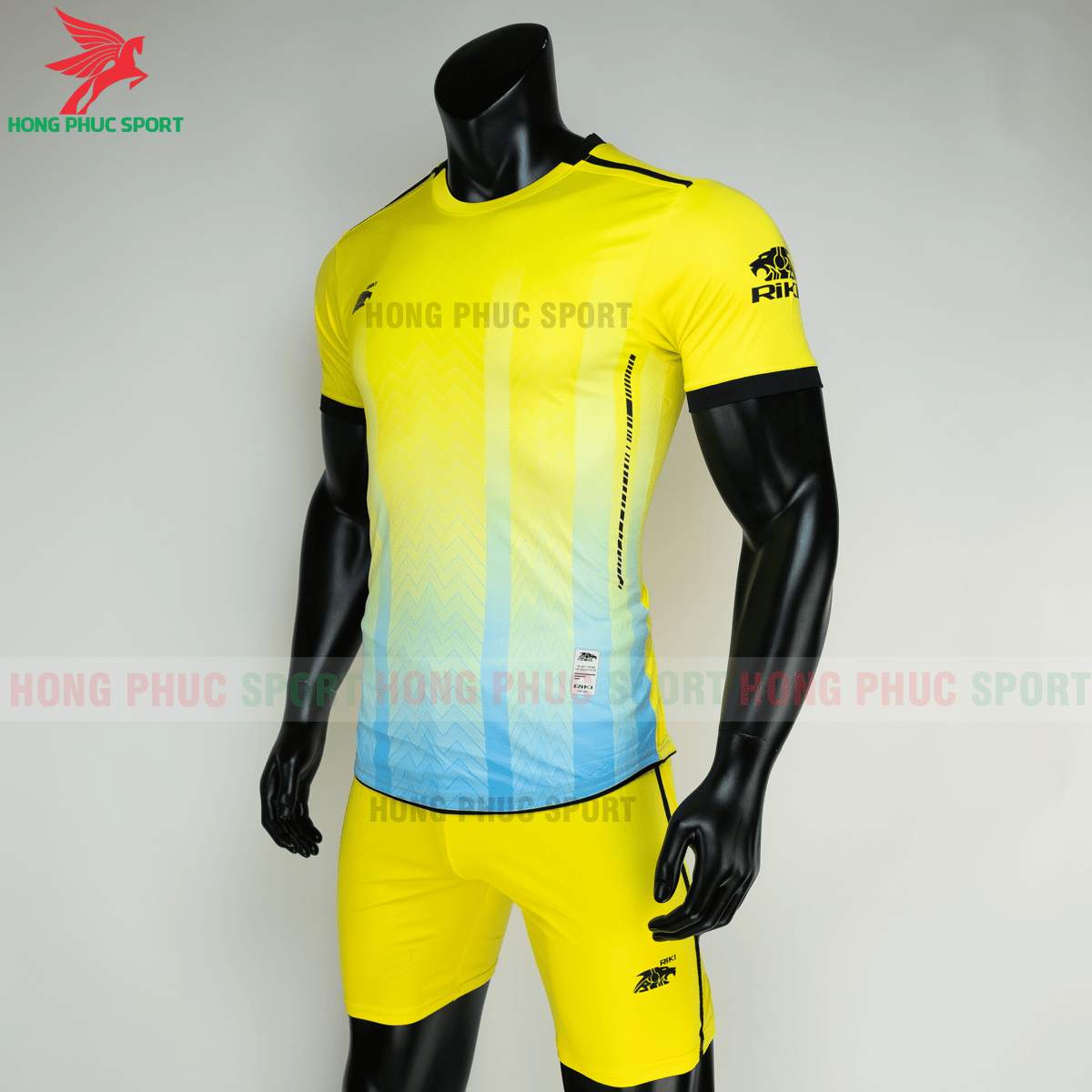 Áo đá banh không logo RIKI FURIOR 2021 màu Vàng (trái)