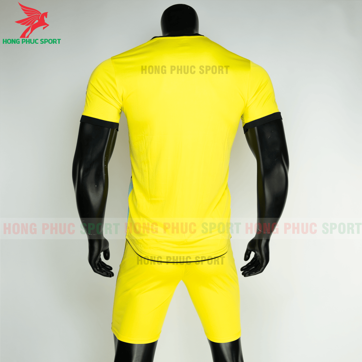 Áo đá banh không logo RIKI FURIOR 2021 màu Vàng (sau)