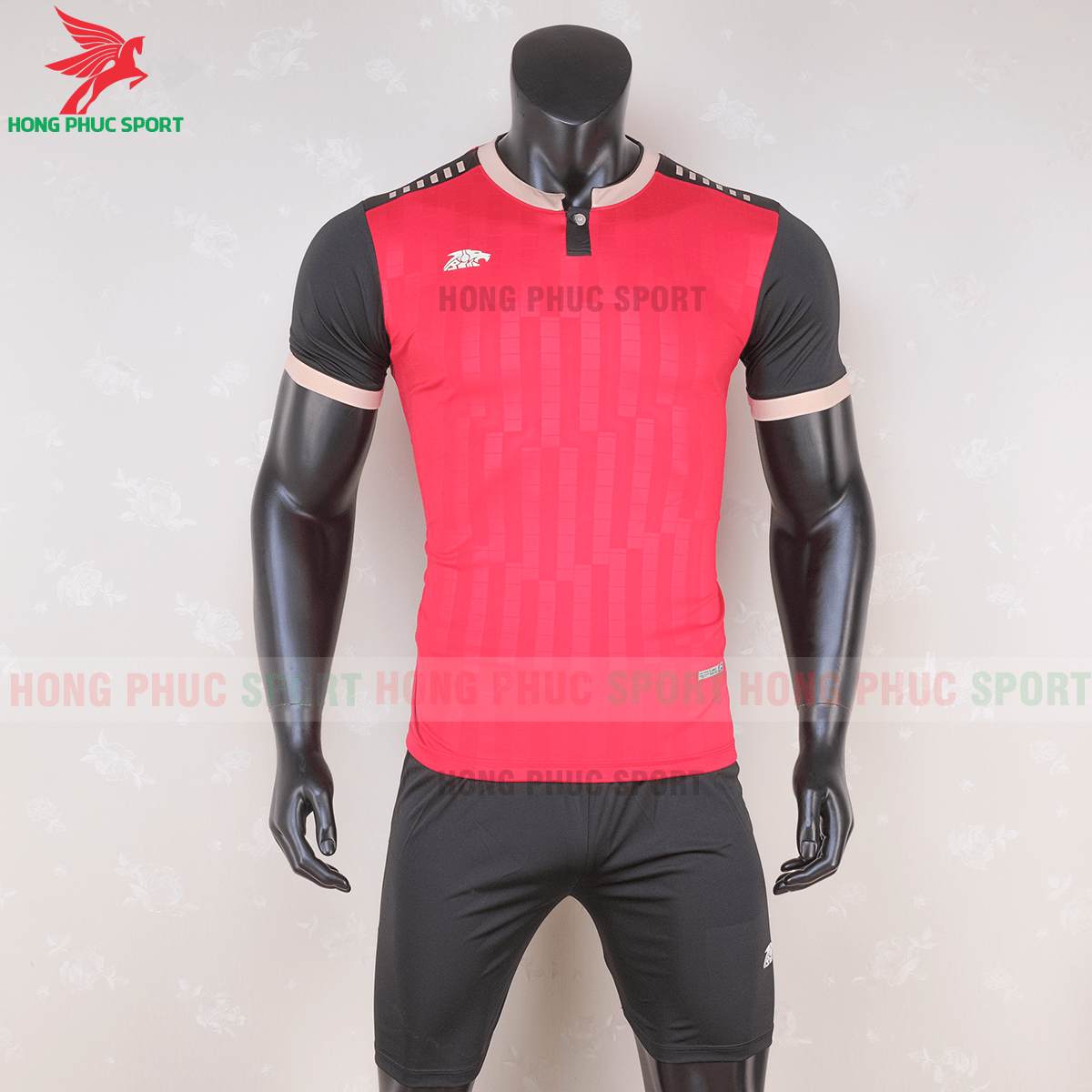 Áo không logo Riki Neck 2020 đỏ (trước)