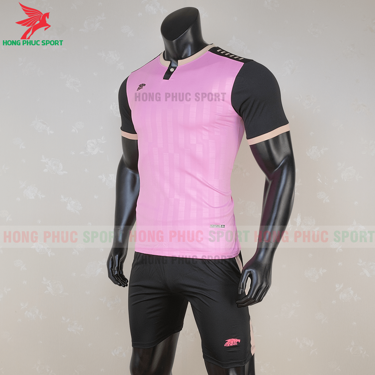 Áo không logo Riki Neck 2020 hồng (trái)