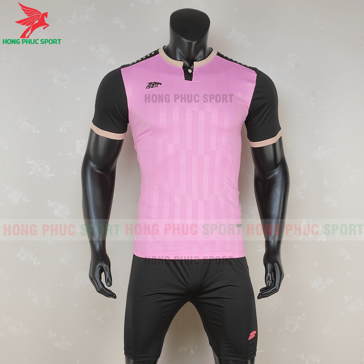 Áo không logo Riki Neck 2020 hồng (trước)