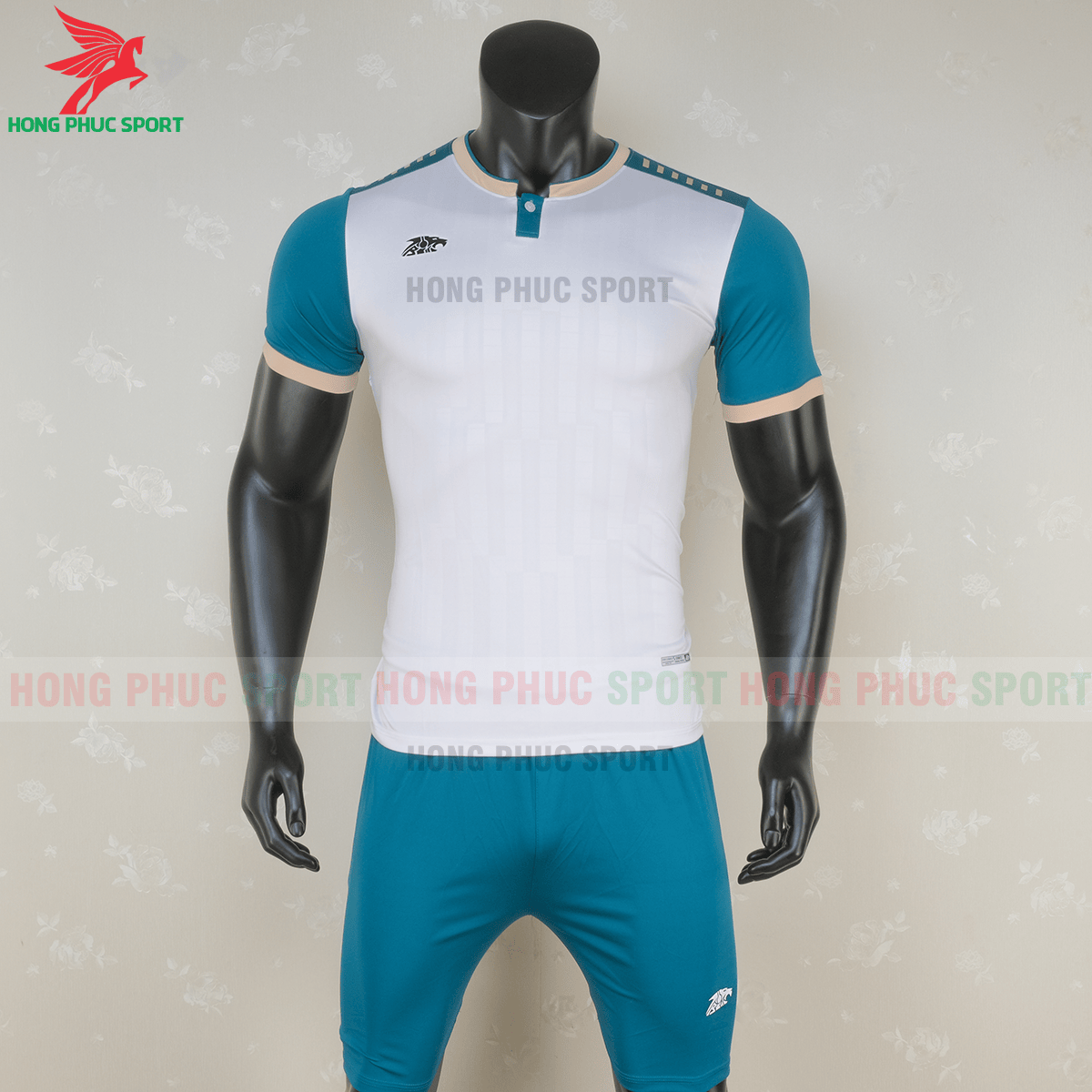 Áo không logo Riki Neck 2020 trắng (trước)