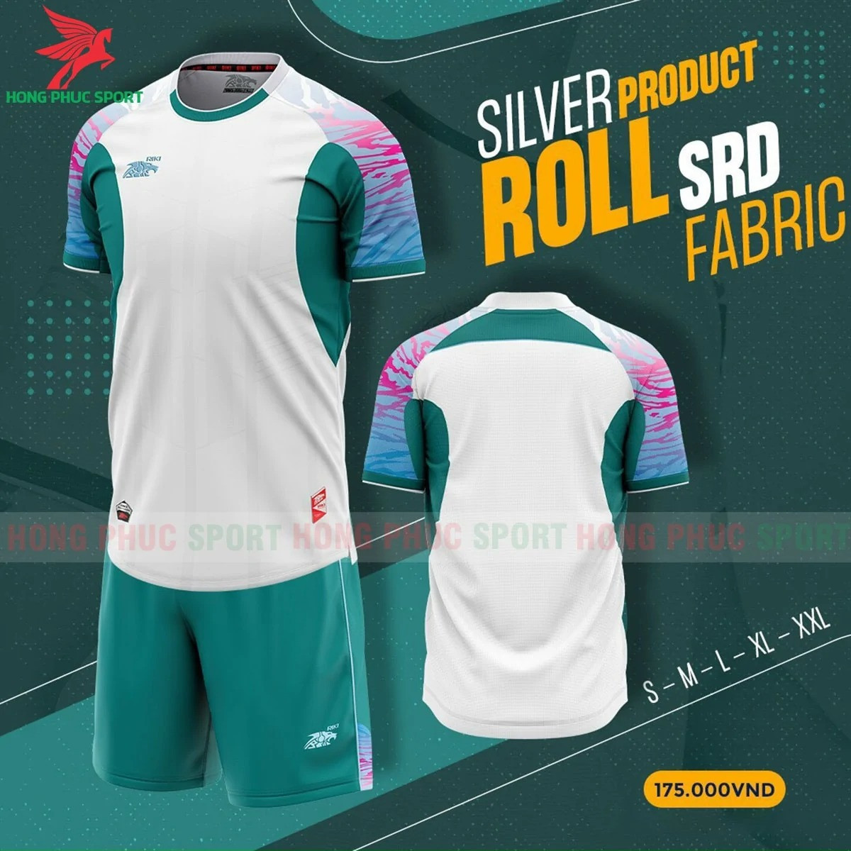 BỘ QUẦN ÁO KHÔNG LOGO RIKI ROLL SRD TRẮNG - THUN LẠNH CAO CẤP