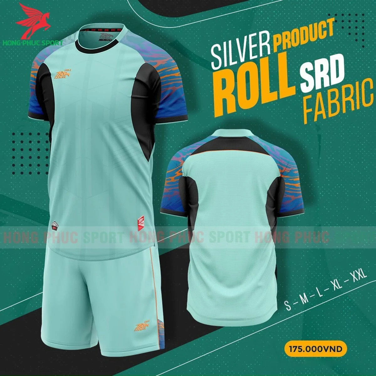 BỘ QUẦN ÁO KHÔNG LOGO RIKI ROLL SRD XANH NGỌC - THUN LẠNH CAO CẤP