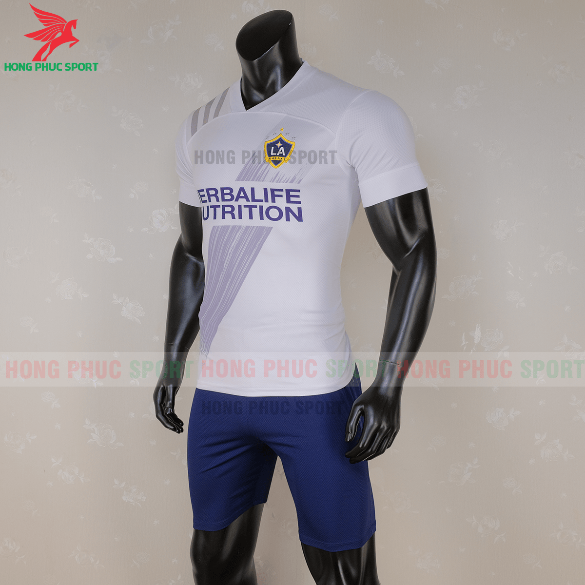 Áo đấu LA Galaxy 2020 sân nhà (trái)
