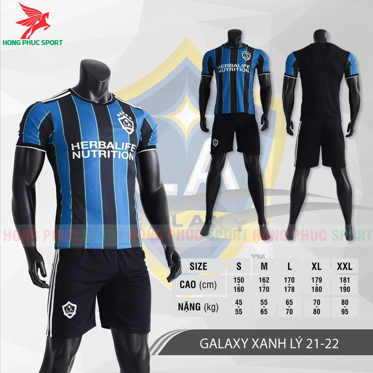BỘ QUẦN ÁO ĐẤU LA GALAXY 2021 2022 PHIÊN BẢN FAN MÀU XANH LÝ  - THUN LẠNH CAO CẤP