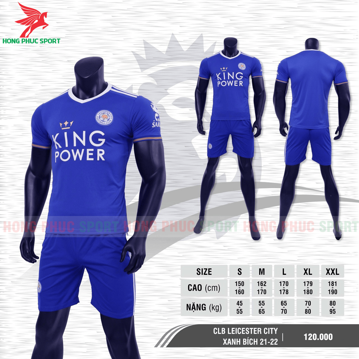 Áo đấu Leicester 2021 2022 sân nhà