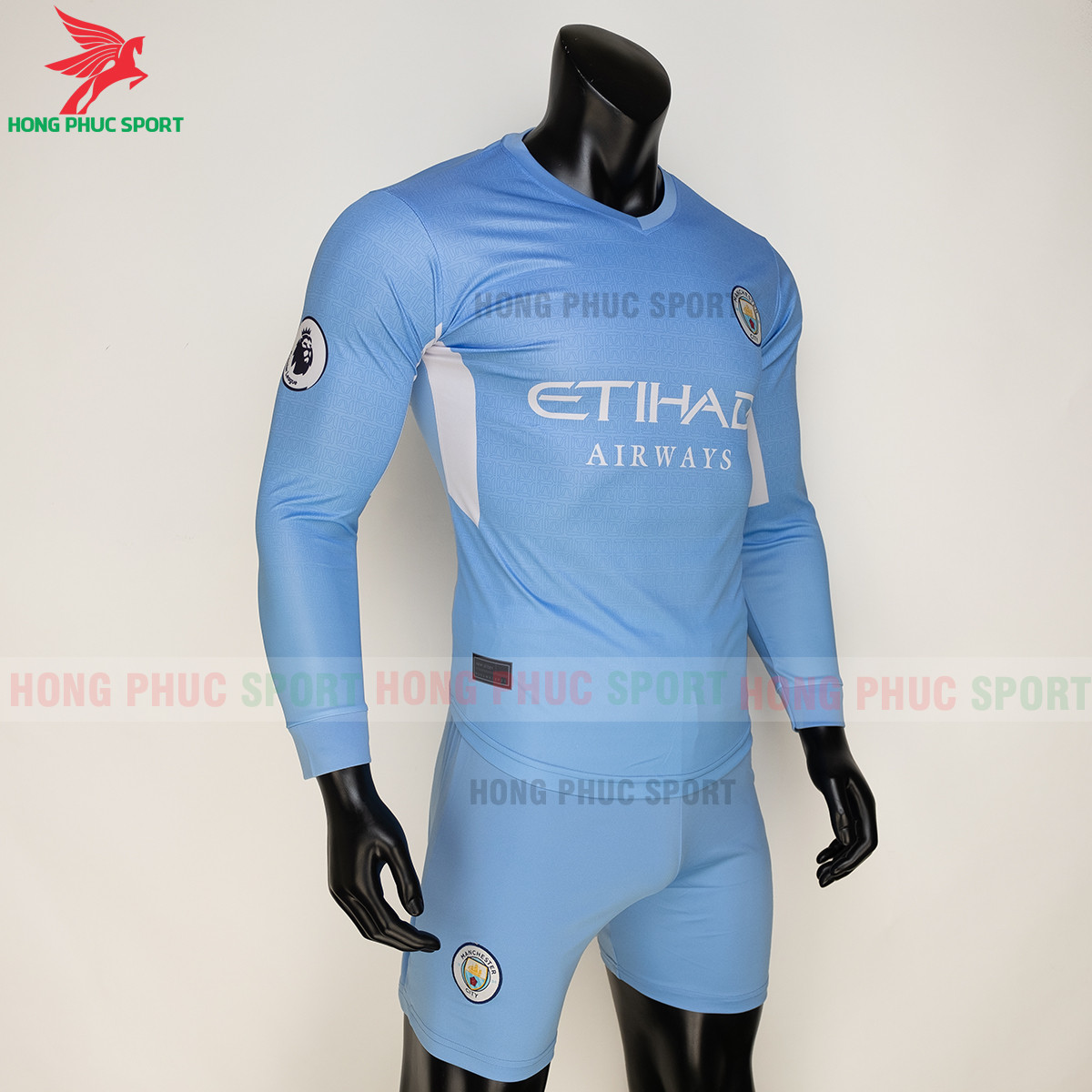 BỘ QUẦN ÁO ĐẤU DÀI TAY MAN CITY 2021 2022 SÂN NHÀ – THUN LẠNH CAO CẤP