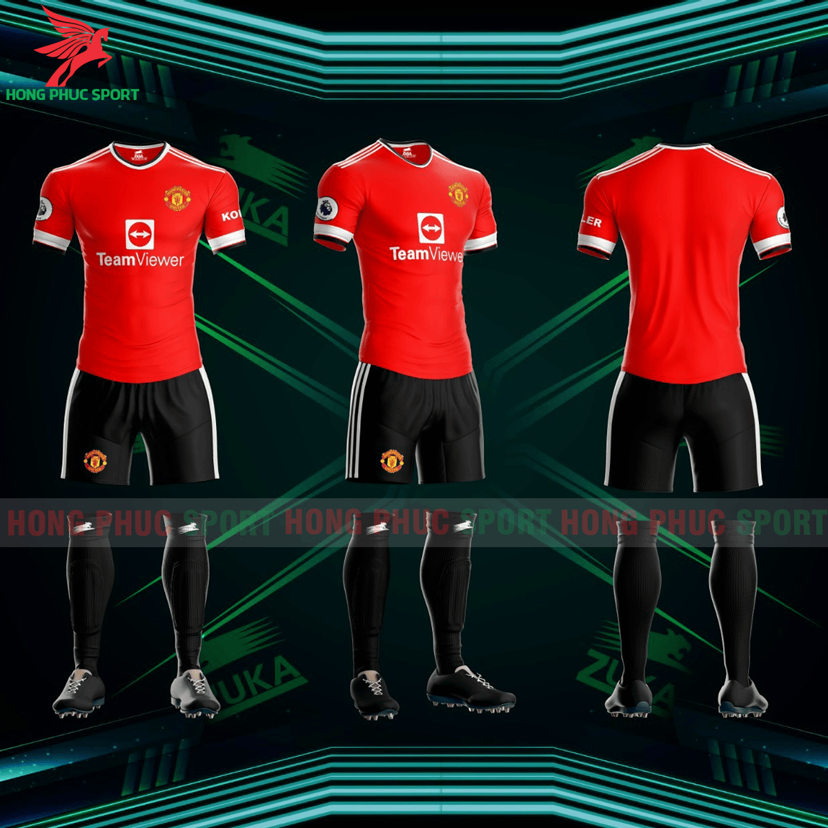 BỘ QUẦN ÁO ĐẤU MANCHESTER UNITED 2021 2022 SÂN NHÀ - THUN LẠNH CAO CẤP