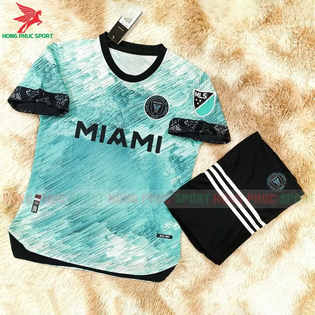 BỘ QUẦN ÁO BÓNG ĐÁ INTER MIAMI 2022 2023 XANH RÊU - HÀNG THAILAND