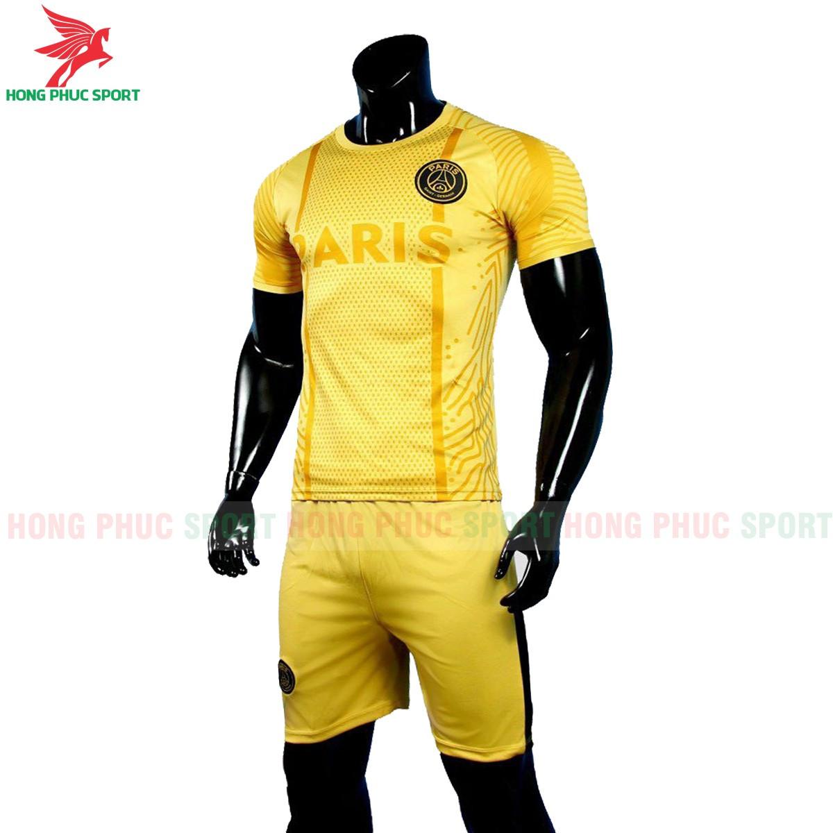 BỘ QUẦN ÁO ĐẤU PARIS SAINT-GERMAIN 2021 2022 PHIÊN BẢN FAN MÀU VÀNG  - THUN LẠNH CAO CẤP
