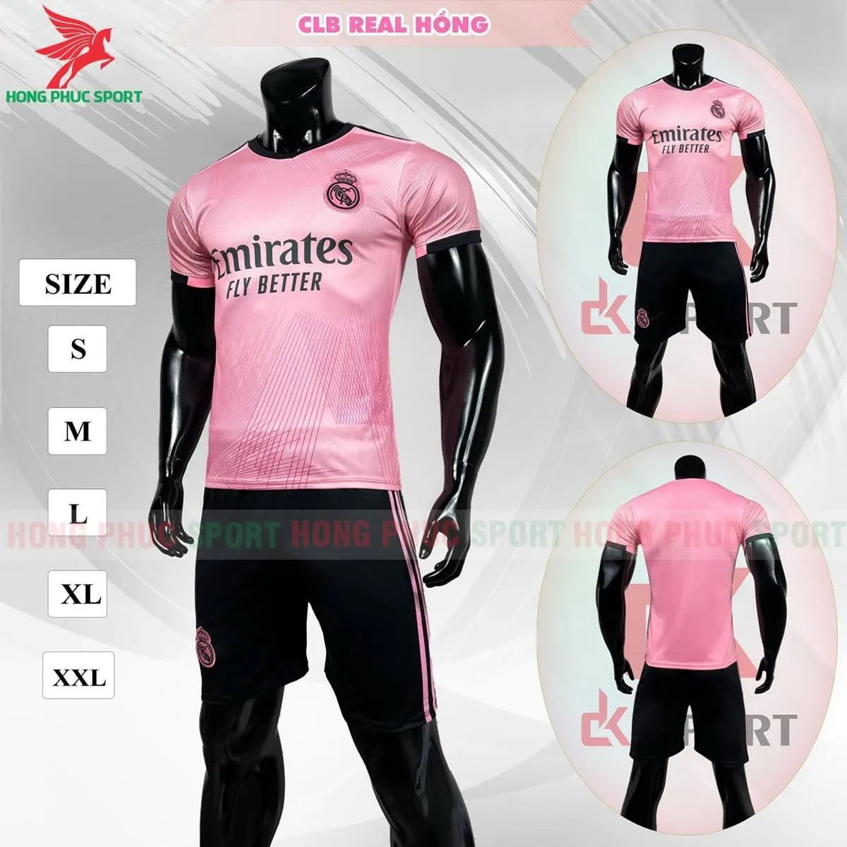 BỘ QUẦN ÁO BÓNG ĐÁ REAL MADRID 2022 MẪU THỨ 4 – THUN LẠNH CAO CẤP