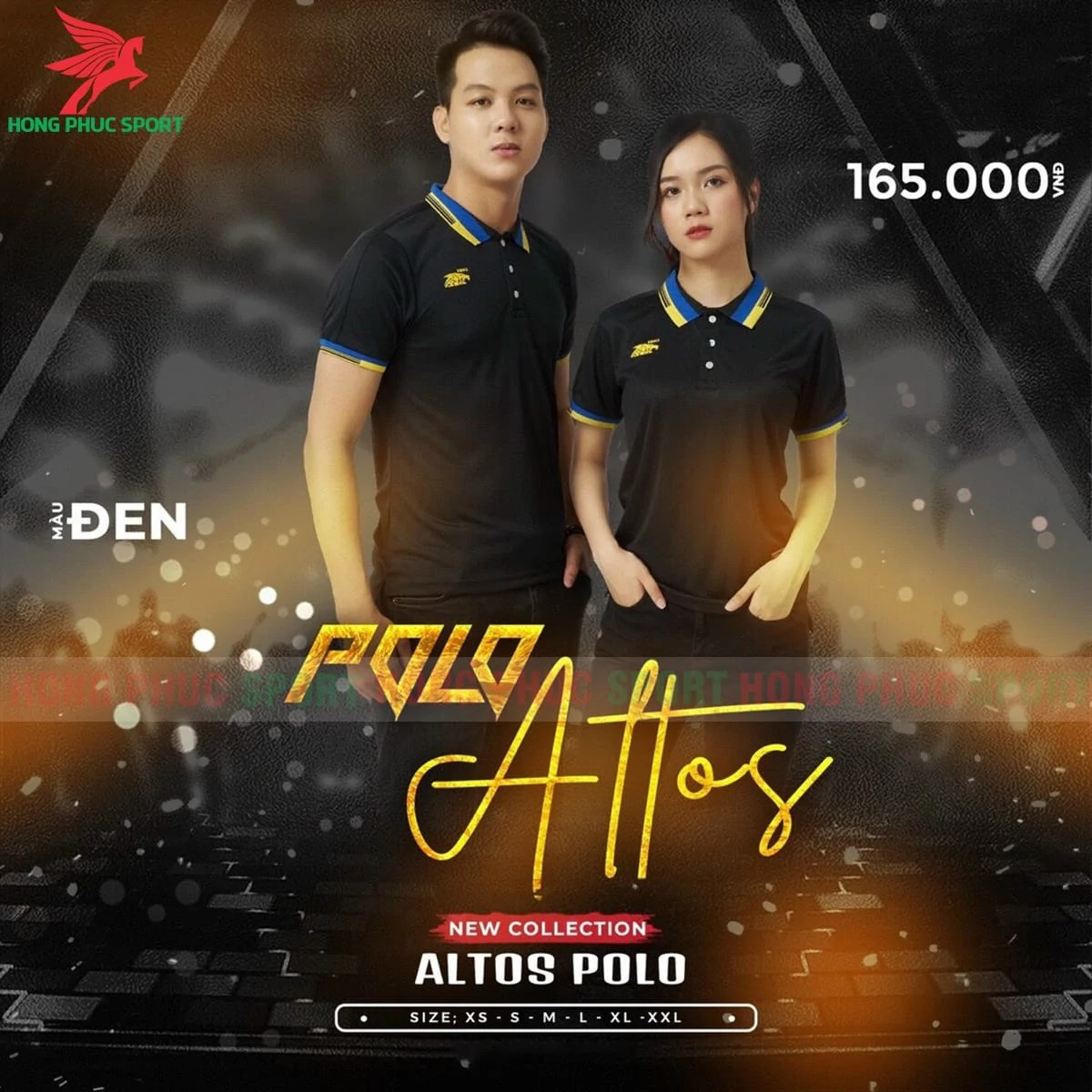 BỘ QUẦN ÁO KHÔNG LOGO RIKI POLO ALTOS ĐEN - THUN LẠNH CAO CẤP