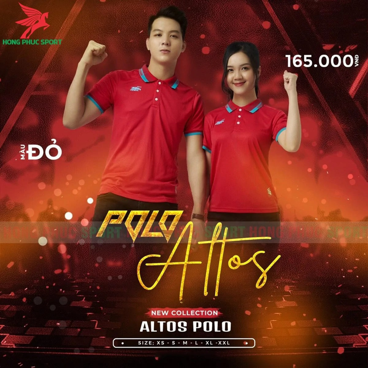 BỘ QUẦN ÁO KHÔNG LOGO RIKI POLO ALTOS ĐỎ - THUN LẠNH CAO CẤP
