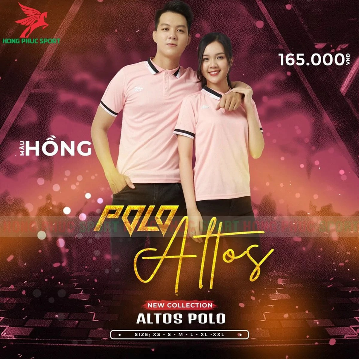 BỘ QUẦN ÁO KHÔNG LOGO RIKI POLO ALTOS HỒNG - THUN LẠNH CAO CẤP