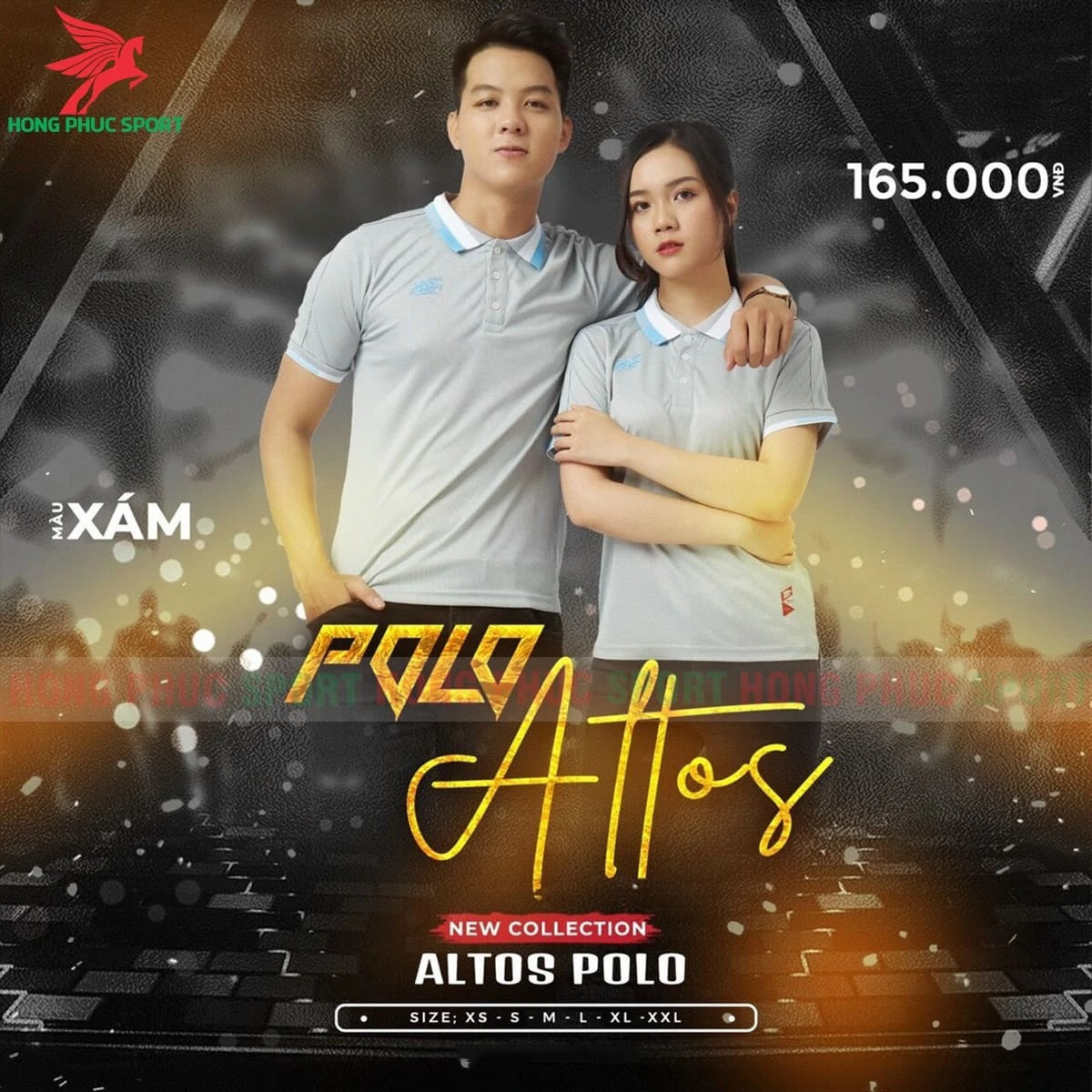 BỘ QUẦN ÁO KHÔNG LOGO RIKI POLO ALTOS XÁM - THUN LẠNH CAO CẤP