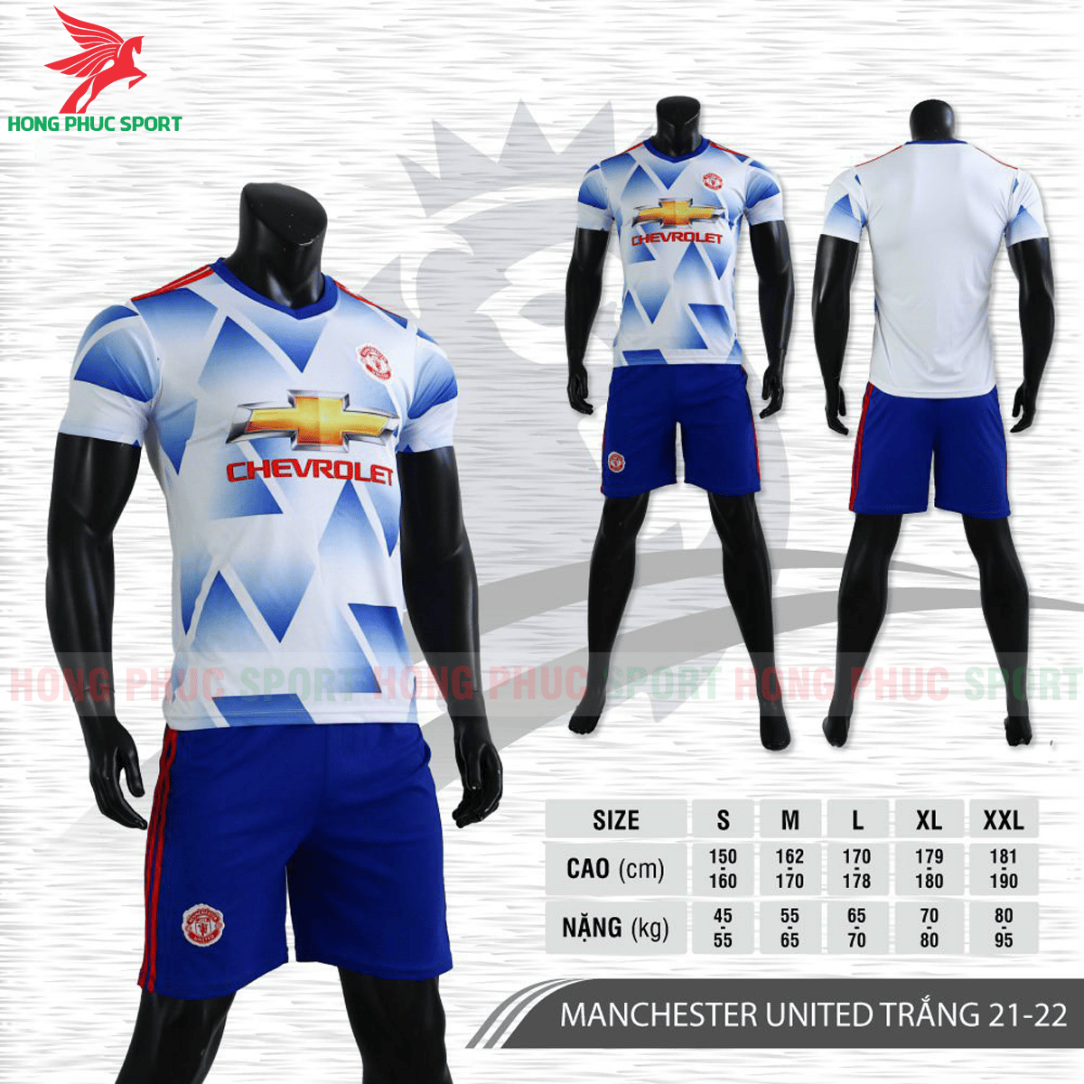 BỘ QUẦN ÁO ĐẤU MANCHESTER UNITED 2021 2022 SÂN KHÁCH - THUN LẠNH CAO CẤP