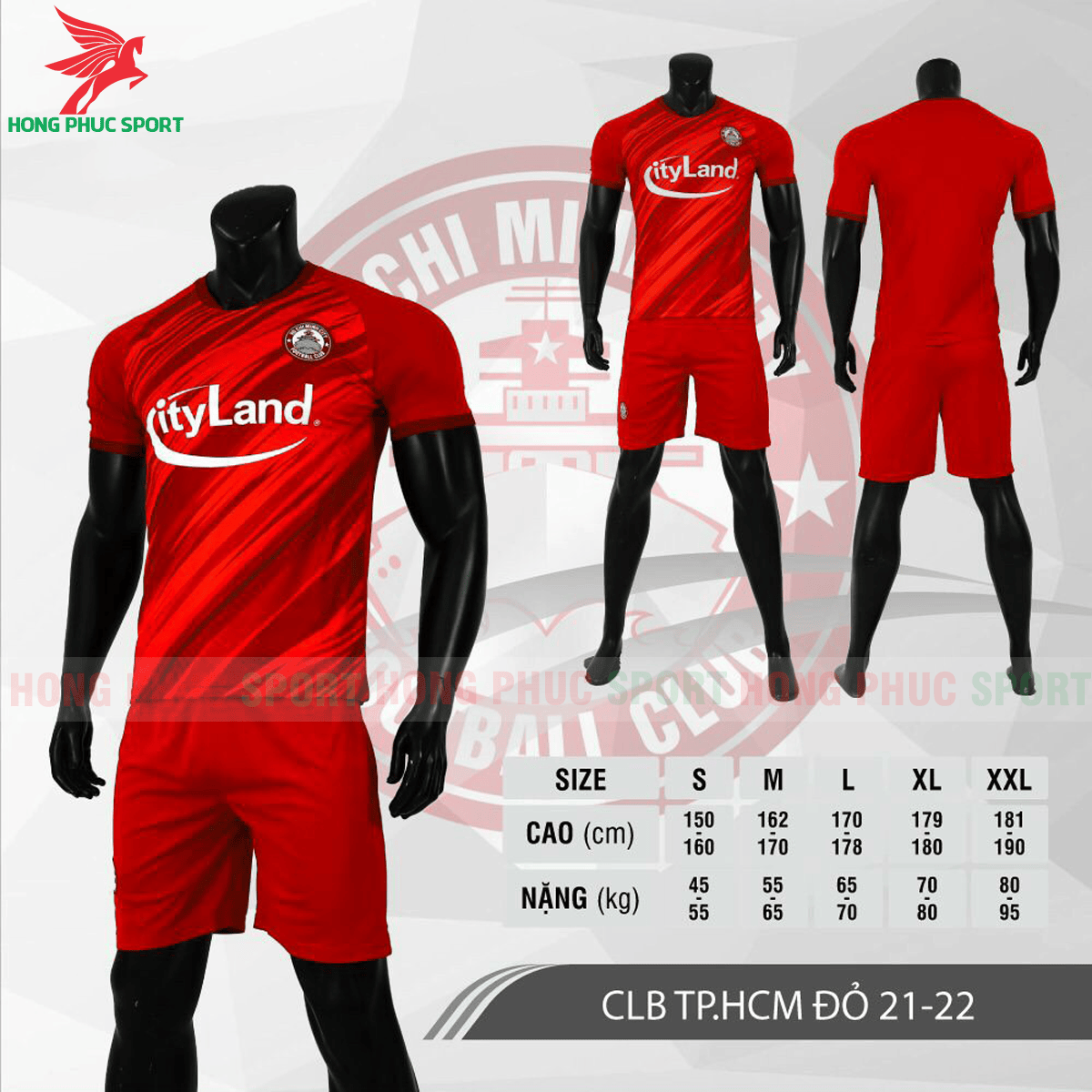 Áo đấu CLB Hồ Chí Minh 2021 màu đỏ