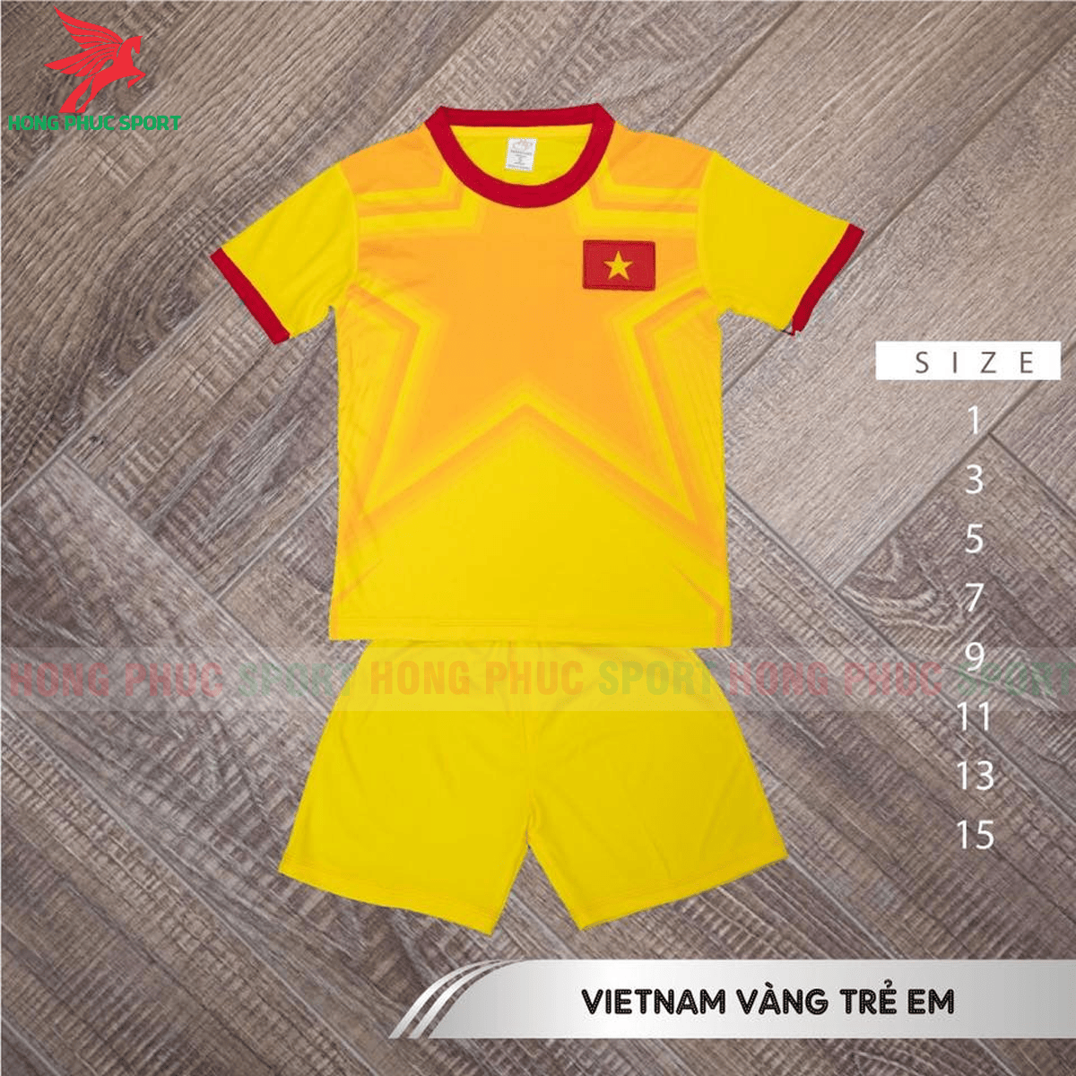 BỘ QUẦN ÁO ĐẤU TRẺ EM THỦ MÔN TUYỂN VIỆT NAM 2021 2022 SÂN KHÁCH - THUN LẠNH CAO CẤP