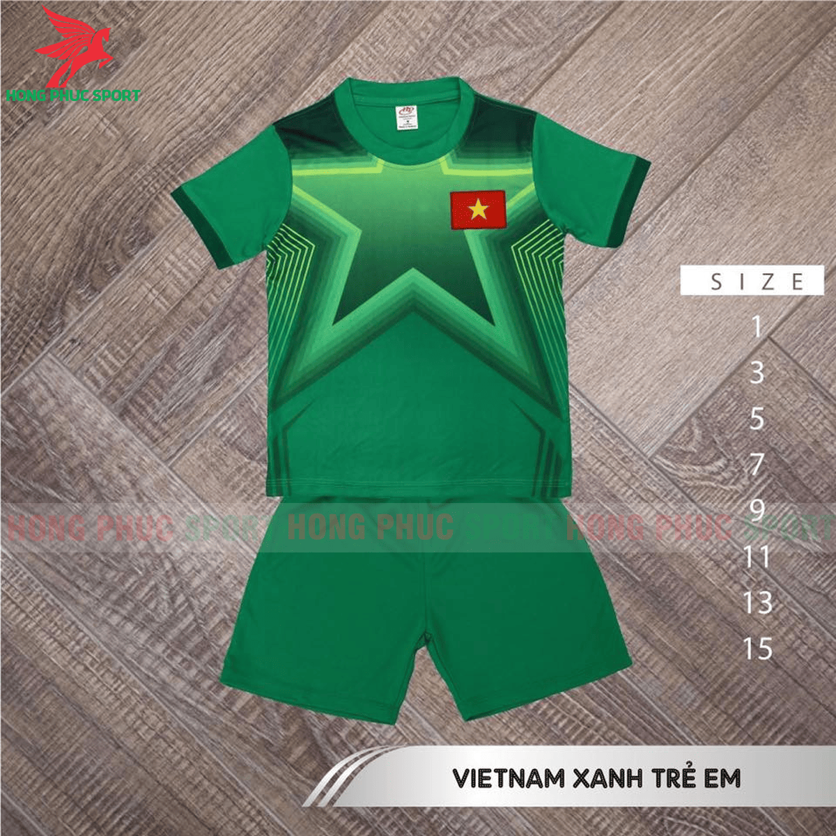 BỘ QUẦN ÁO ĐẤU TRẺ EM THỦ MÔN TUYỂN VIỆT NAM 2021 2022 SÂN NHÀ - THUN LẠNH CAO CẤP