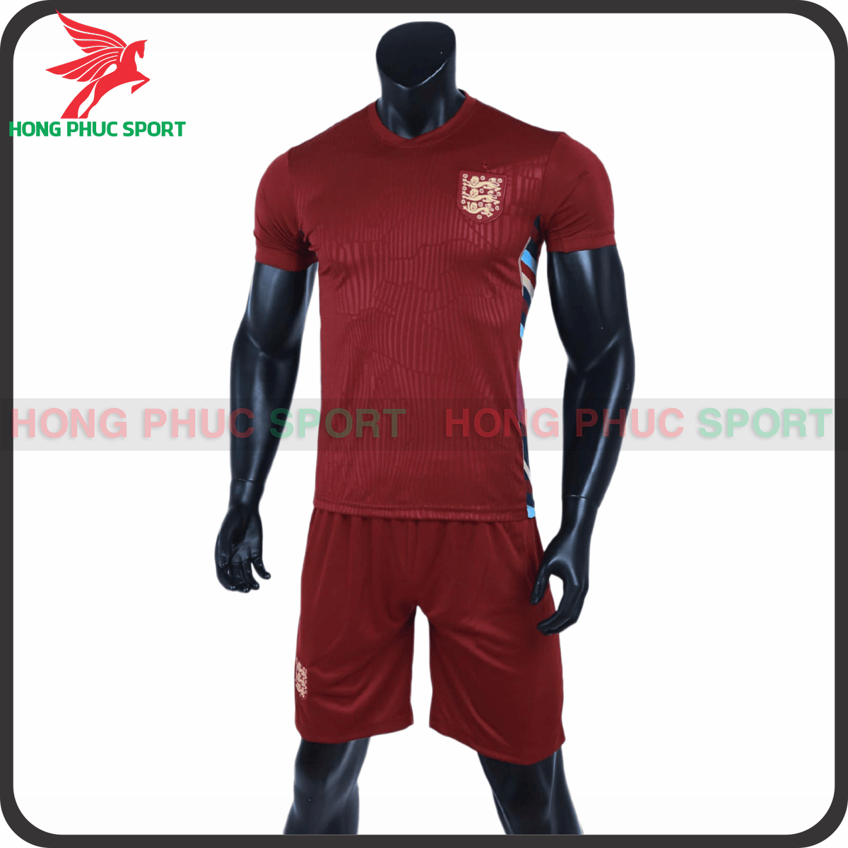Bộ Quần Áo Bóng Đá Tuyển Anh Euro 2024 Màu Đỏ - Thun Lạnh Cao Cấp