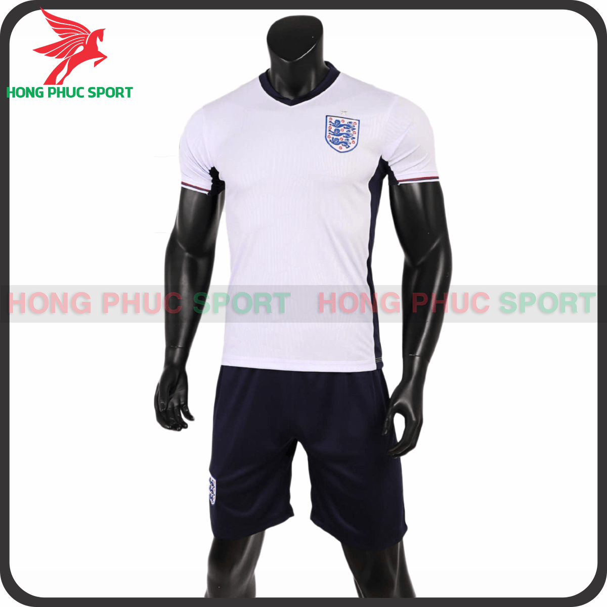 Bộ Quần Áo Bóng Đá Tuyển Anh Euro 2024 Màu Trắng - Thun Lạnh Cao Cấp