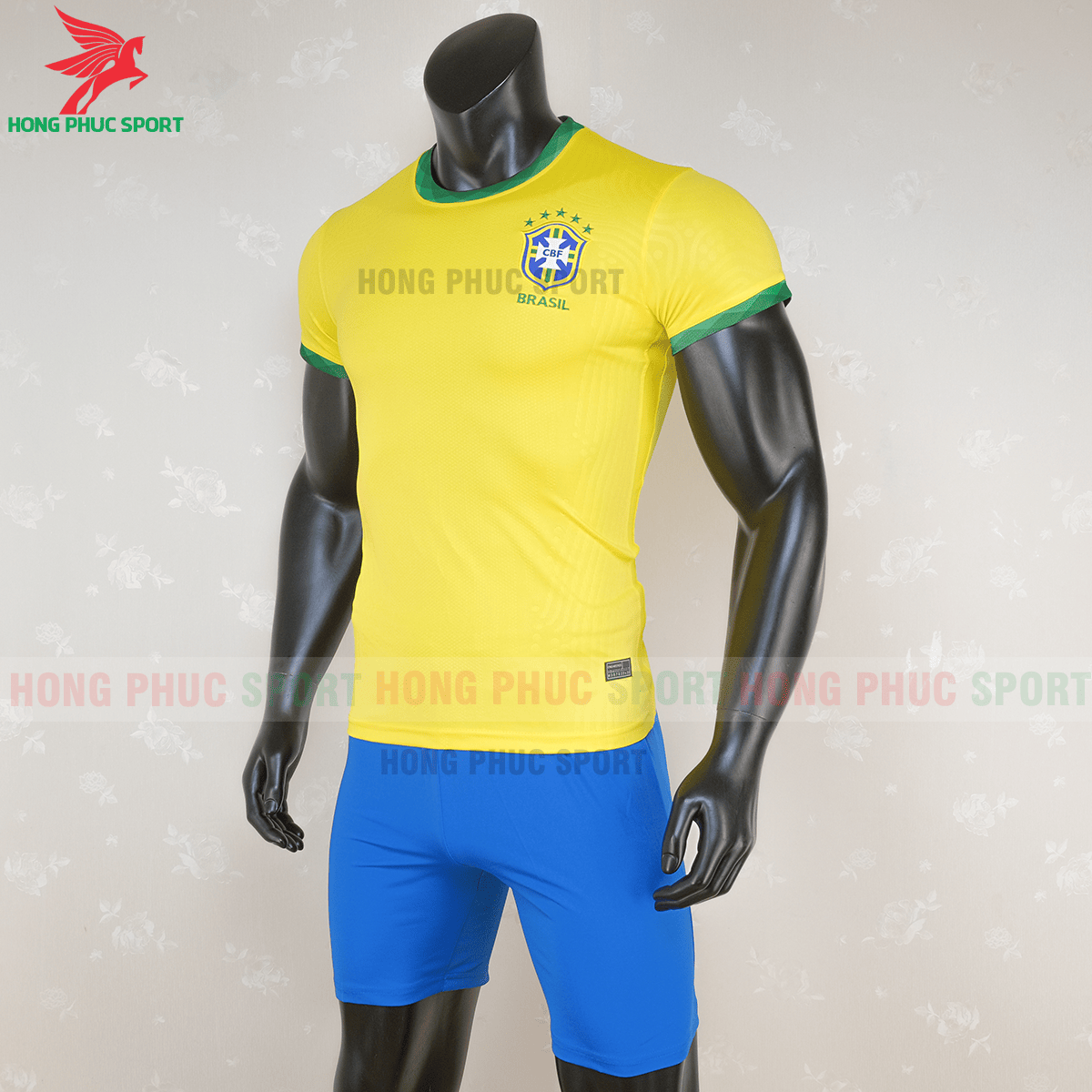 Áo bóng đá tuyển Brazil 2020 2021 sân nhà (trái)