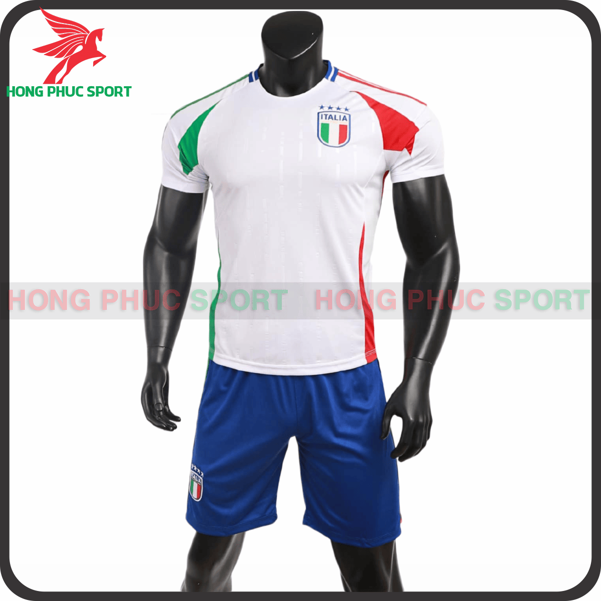 Bộ Quần Áo Bóng Đá Tuyển ITALIA EURO 2024 SÂN KHÁCH - Thun Lạnh Cao Cấp
