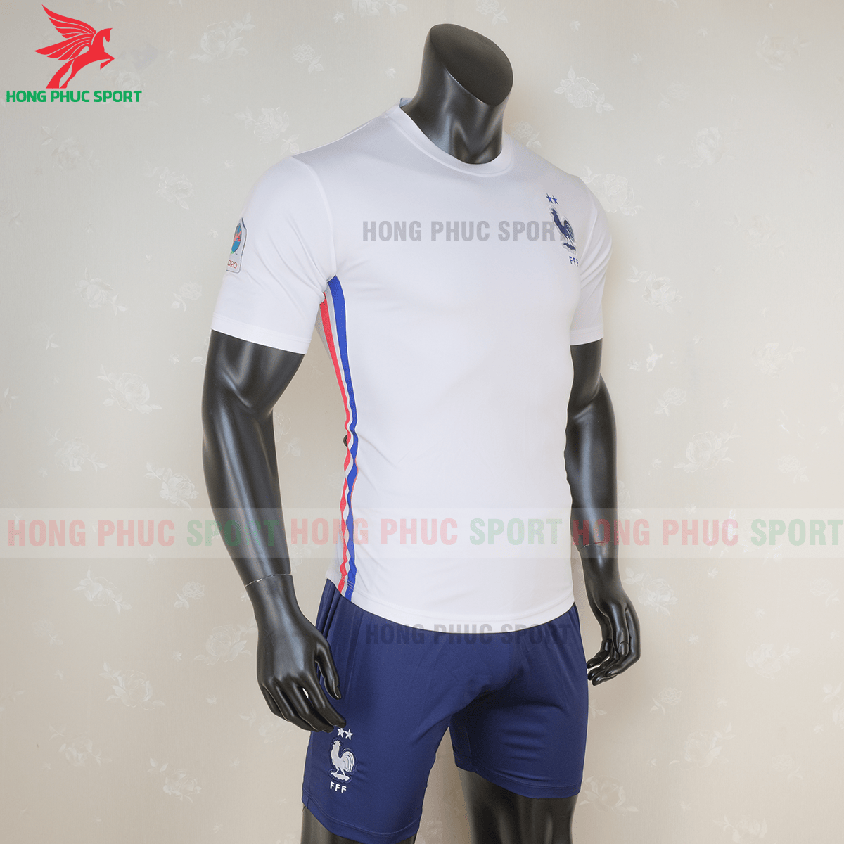 BỘ QUẦN ÁO ĐẤU TUYỂN PHÁP 2021 SÂN KHÁCH - THUN LẠNH CAO CẤP