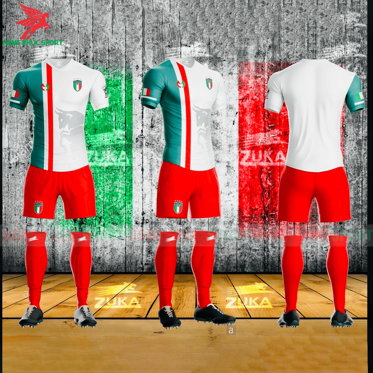 BỘ QUẦN ÁO ĐẤU ZUKA TUYỂN ITALIA 2021 PHIÊN BẢN FAN 3 - THUN LẠNH CAO CẤP