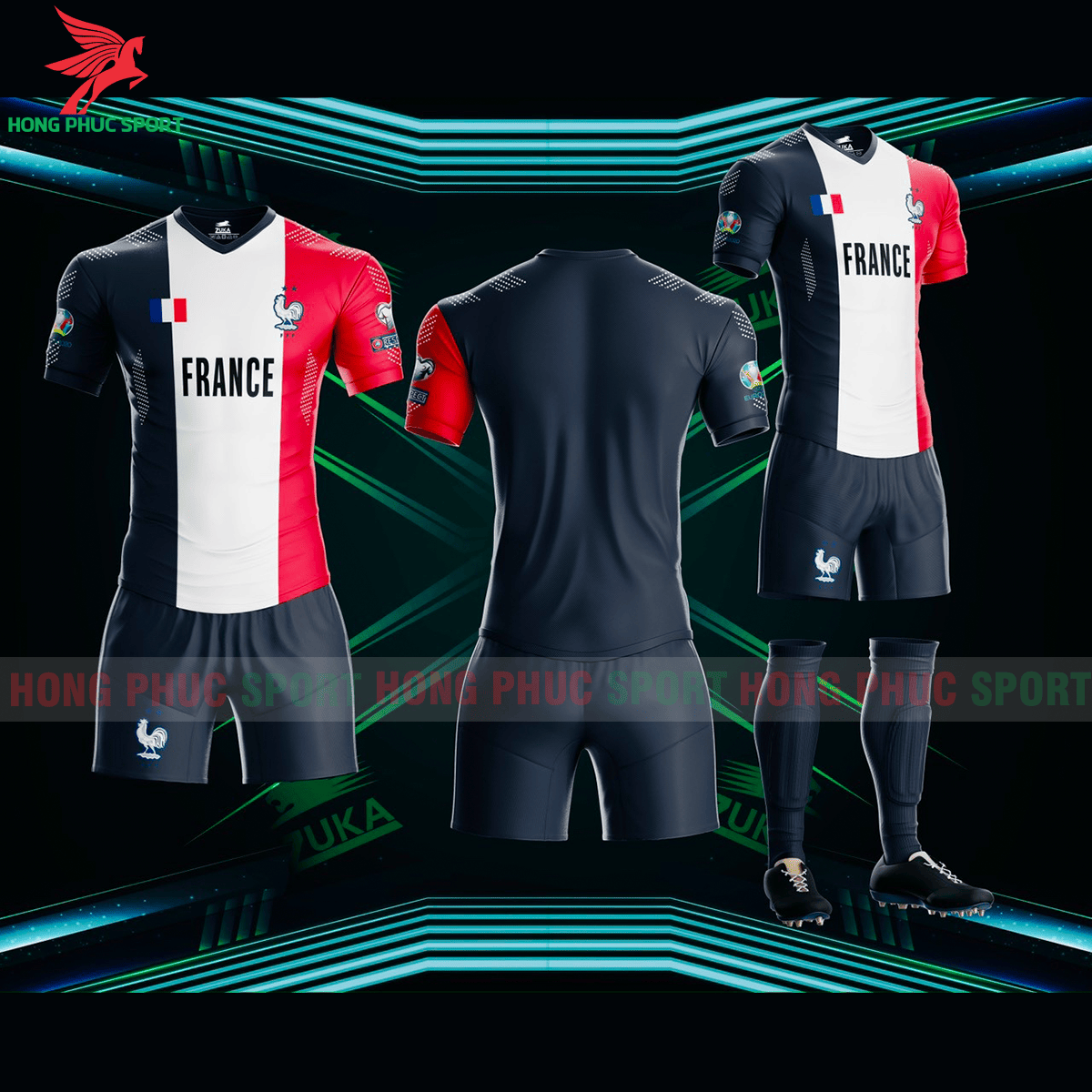 Áo Pháp Euro 2021 phiên bản fan mẫu 4