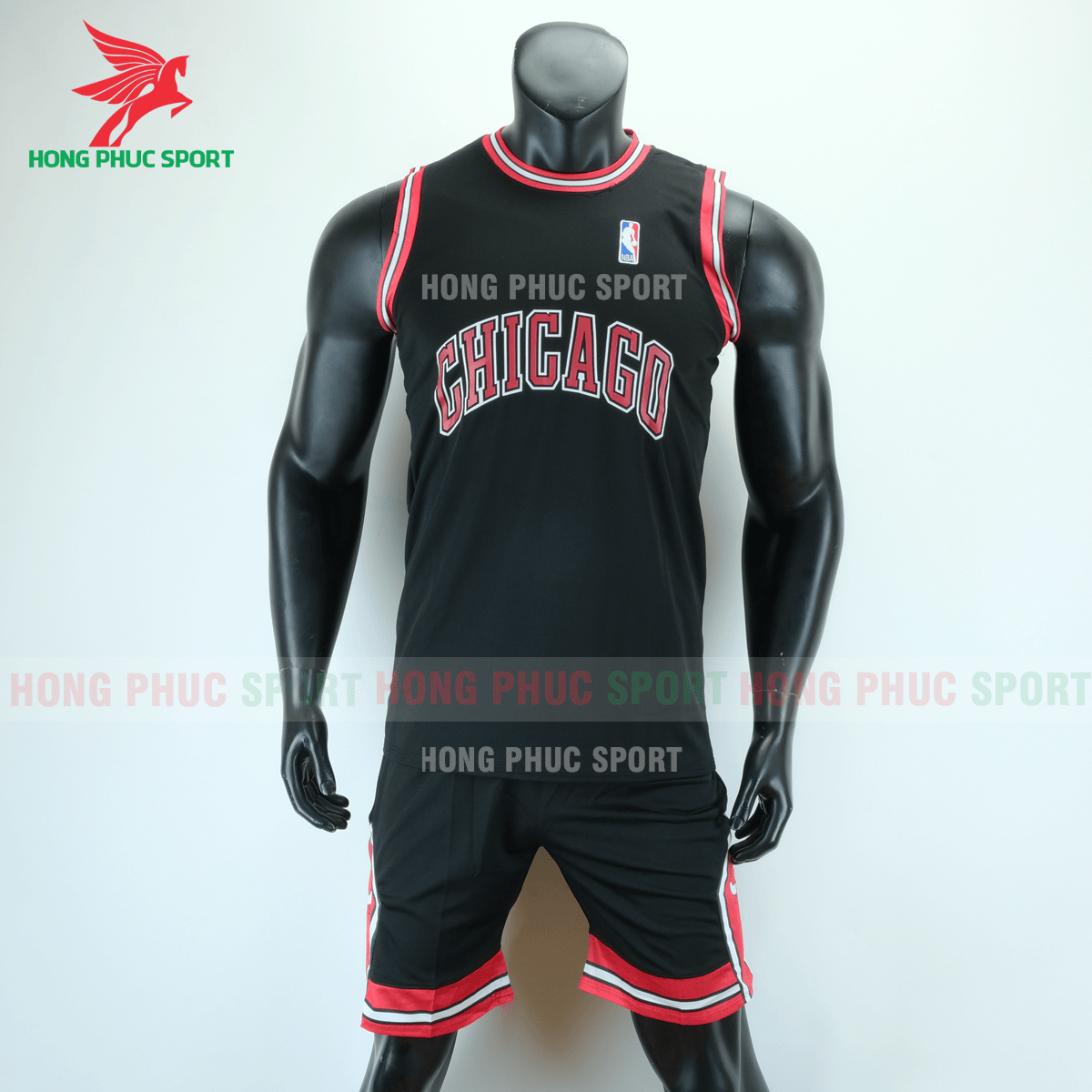 Áo bóng rổ Bulls 2020 màu đen (trước)