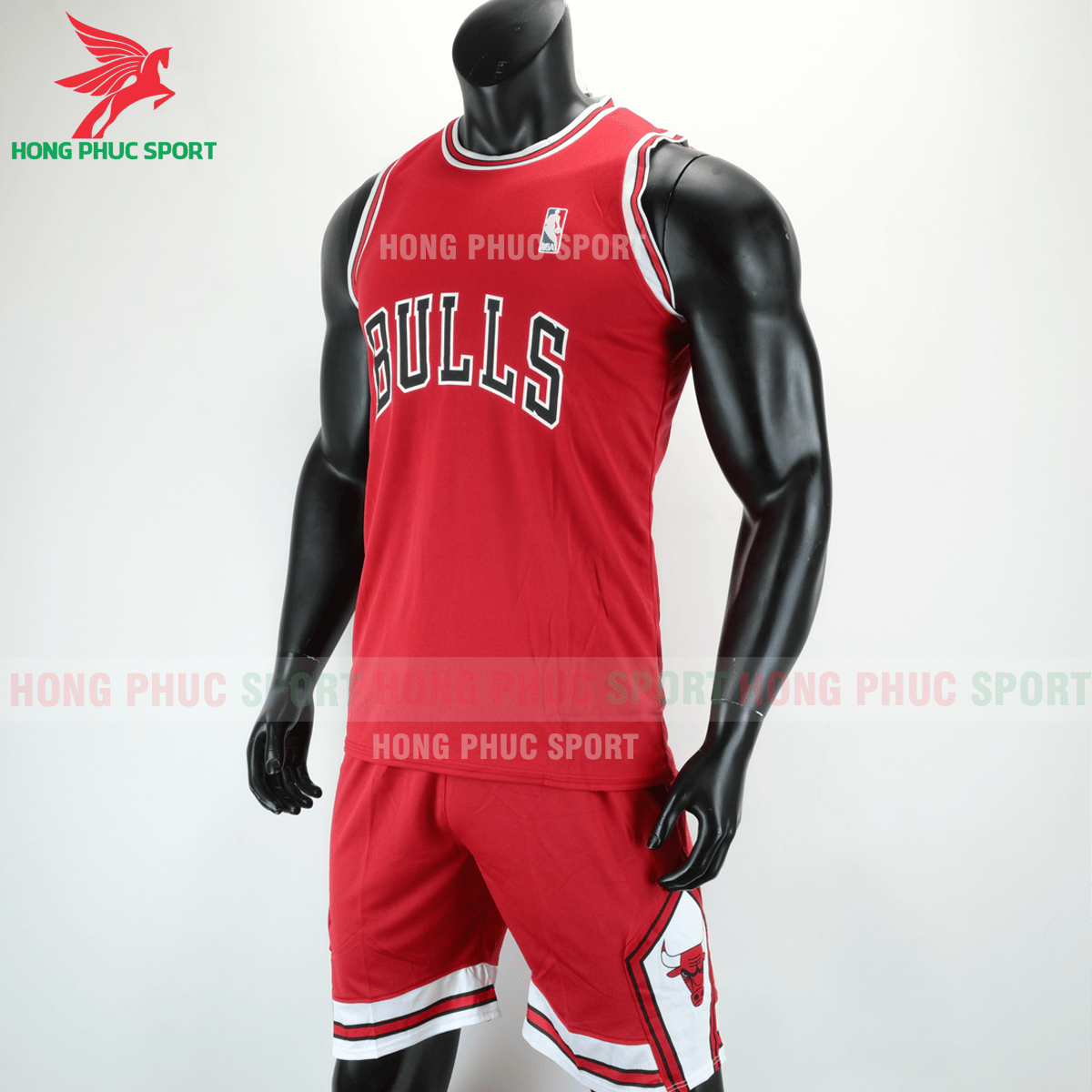 BỘ QUẦN ÁO THI ĐẤU BÓNG RỔ BULLS 2020 MÀU ĐỎ