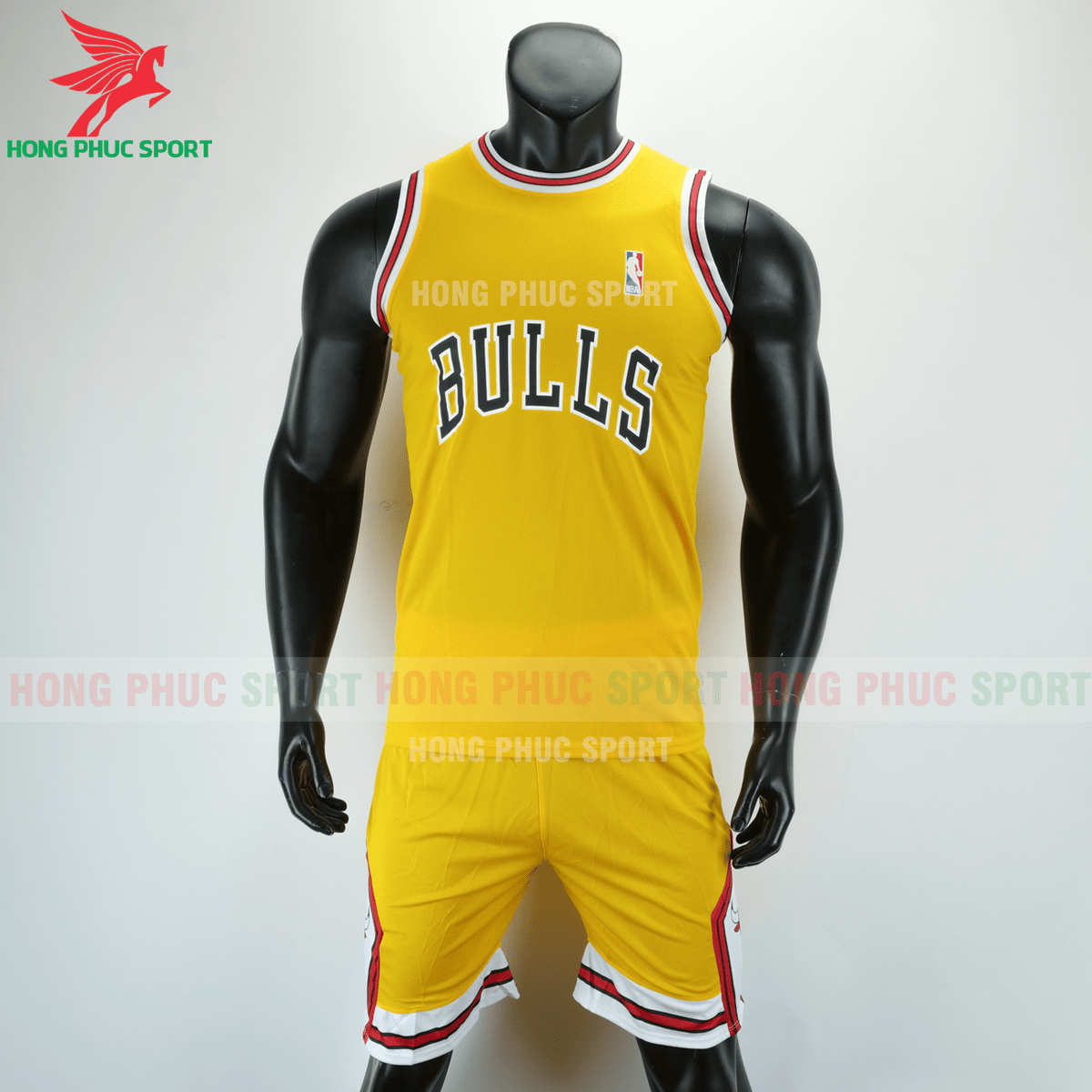 Áo bóng rổ Bulls 2020 màu vàng (trước)