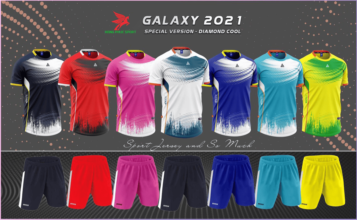 Áo đá banh không logo Draha Galaxy 2021 