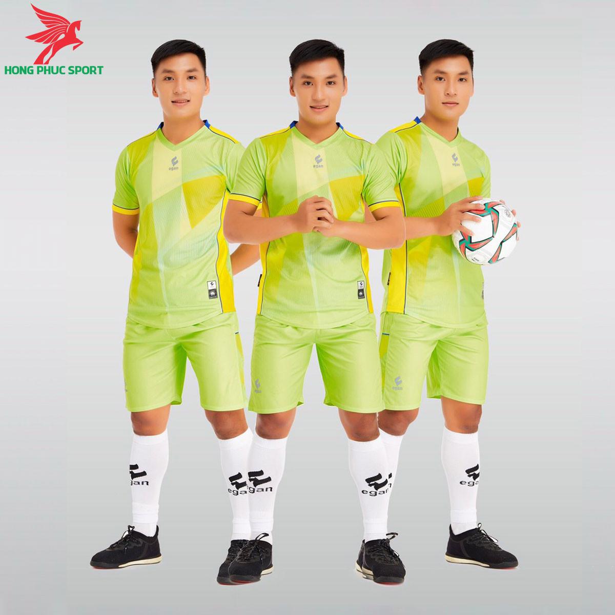 Áo đá banh không logo CP EGAN VICTORY 2021 màu Xanh chuối 