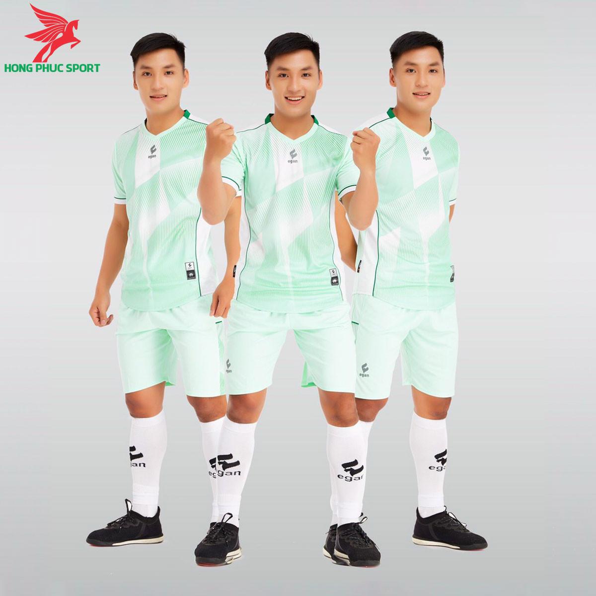 Áo đá banh không logo CP EGAN VICTORY 2021 màu Xanh ngọc