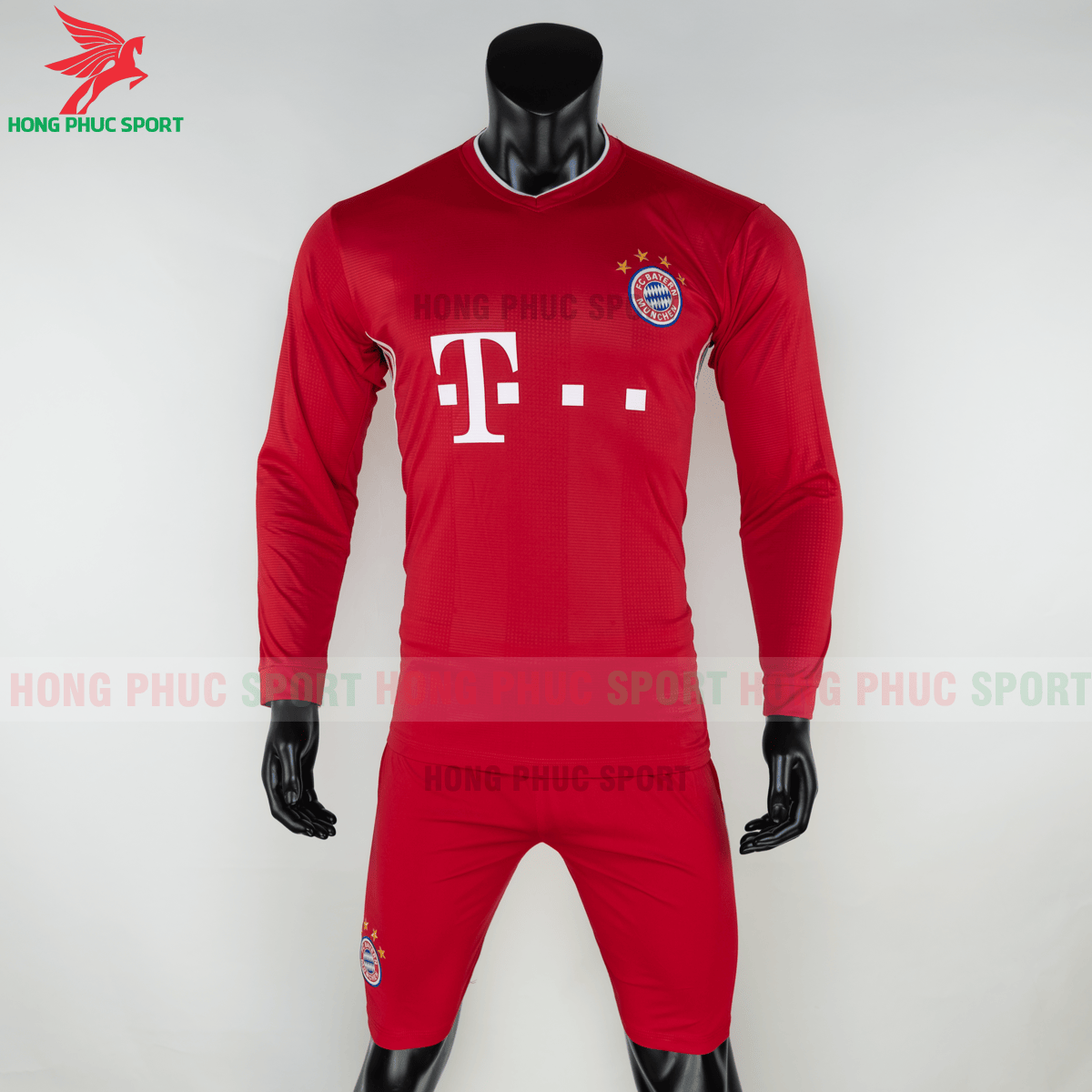 Áo đấu dài tay Bayern Munich 2020 2021 sân nhà (trước)