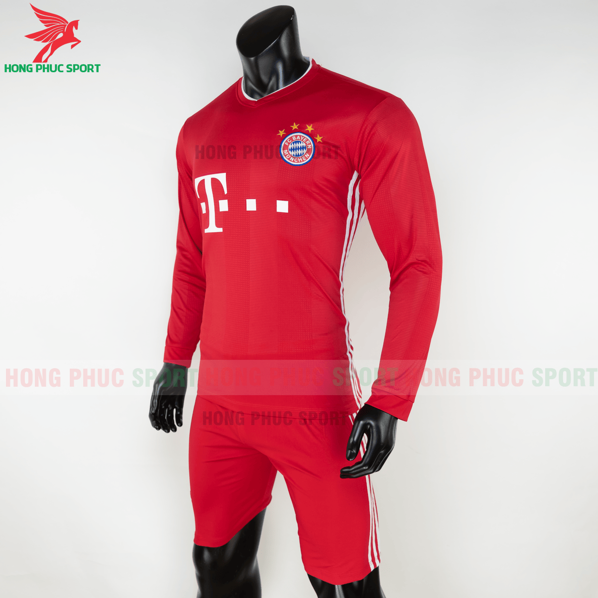 Áo đấu dài tay Bayern Munich 2020 2021 sân nhà (trái)