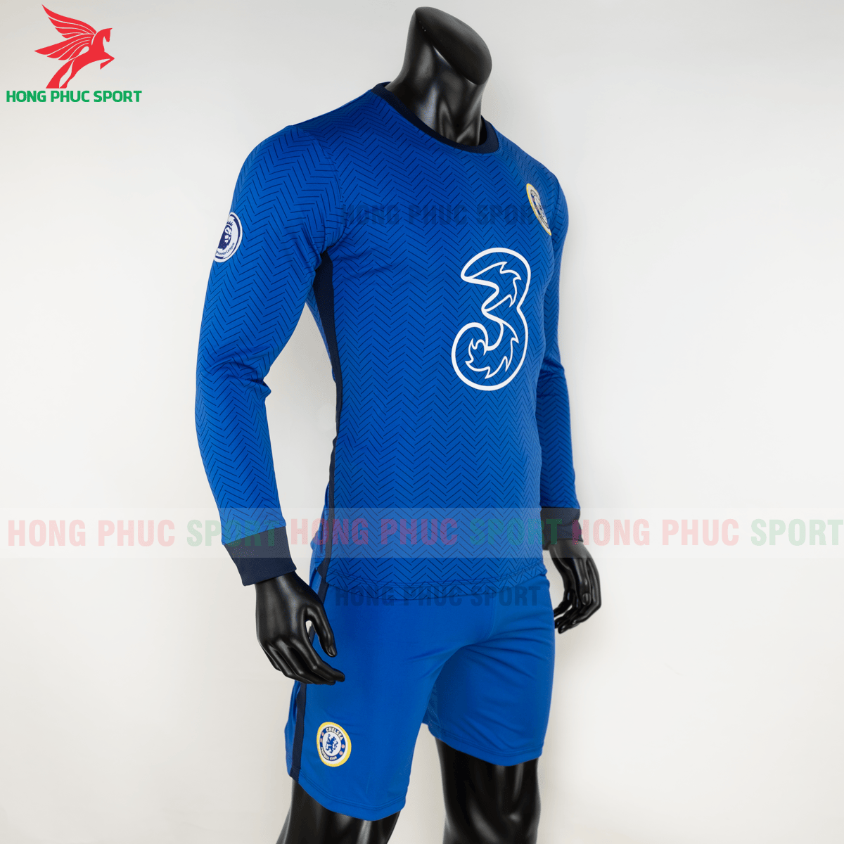 BỘ QUẦN ÁO ĐẤU DÀI TAY CHELSEA 2020 2021 SÂN NHÀ - THUN LẠNH CAO CẤP
