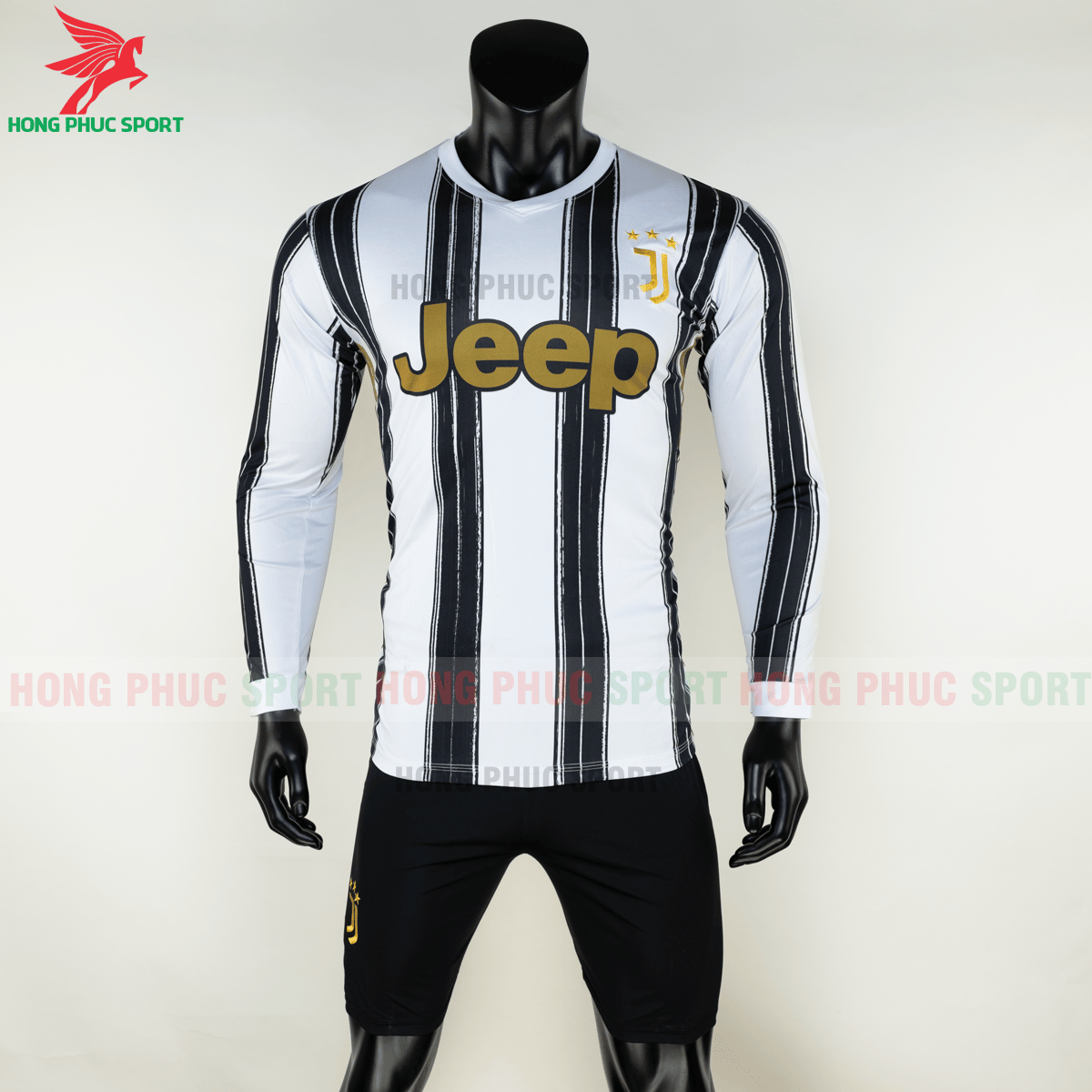 Áo đấu dài tay Juventus 2020 2021 sân nhà (trước)