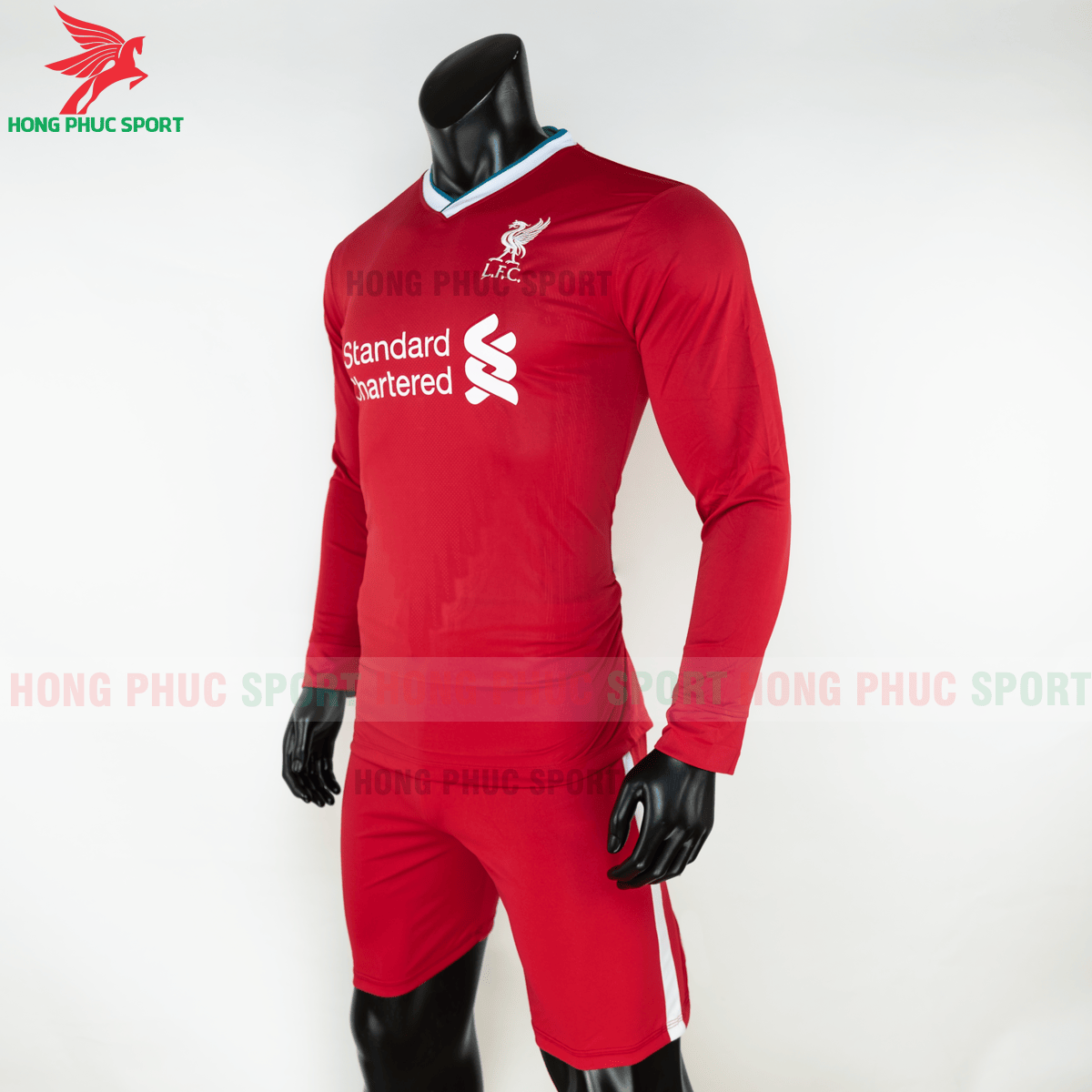 Áo đấu dài tay Liverpool 2020 2021 sân nhà (trái)