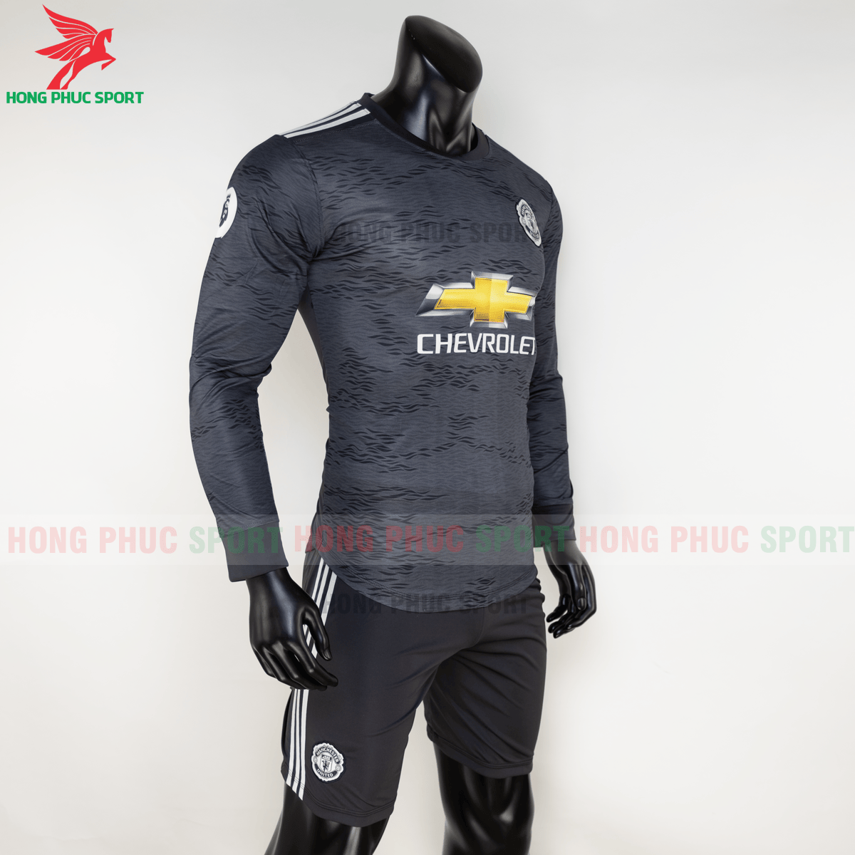 BỘ QUẦN ÁO ĐẤU DÀI TAY MANCHESTER UNITED 2020 2021 SÂN KHÁCH - THUN LẠNH CAO CẤP