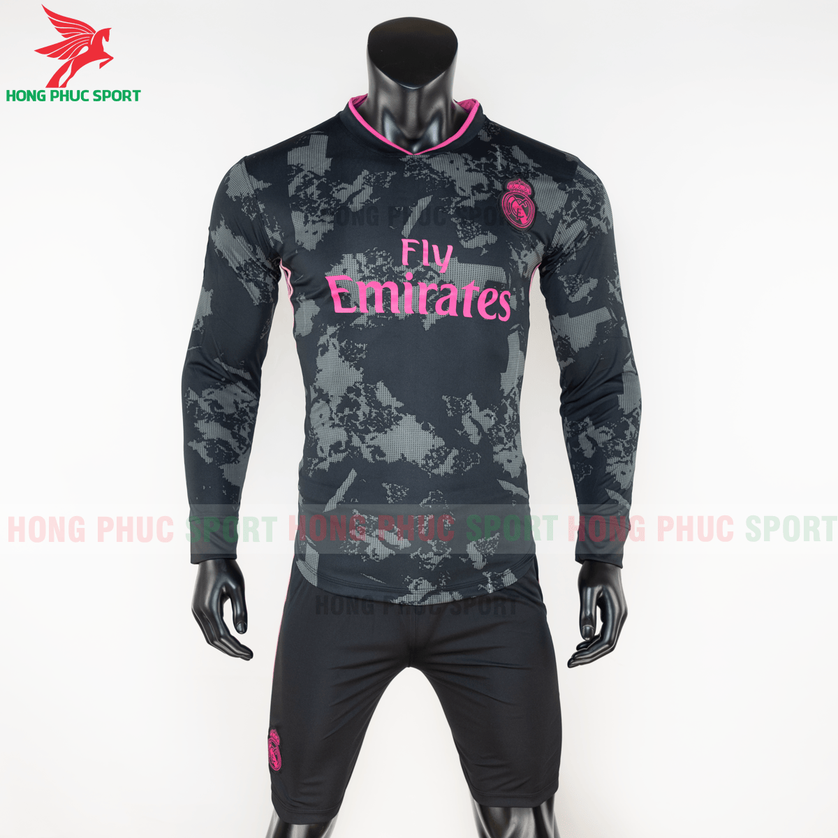 Áo đấu dài tay Real Madrid 2020 2021 mẫu thứ 3 (trước)