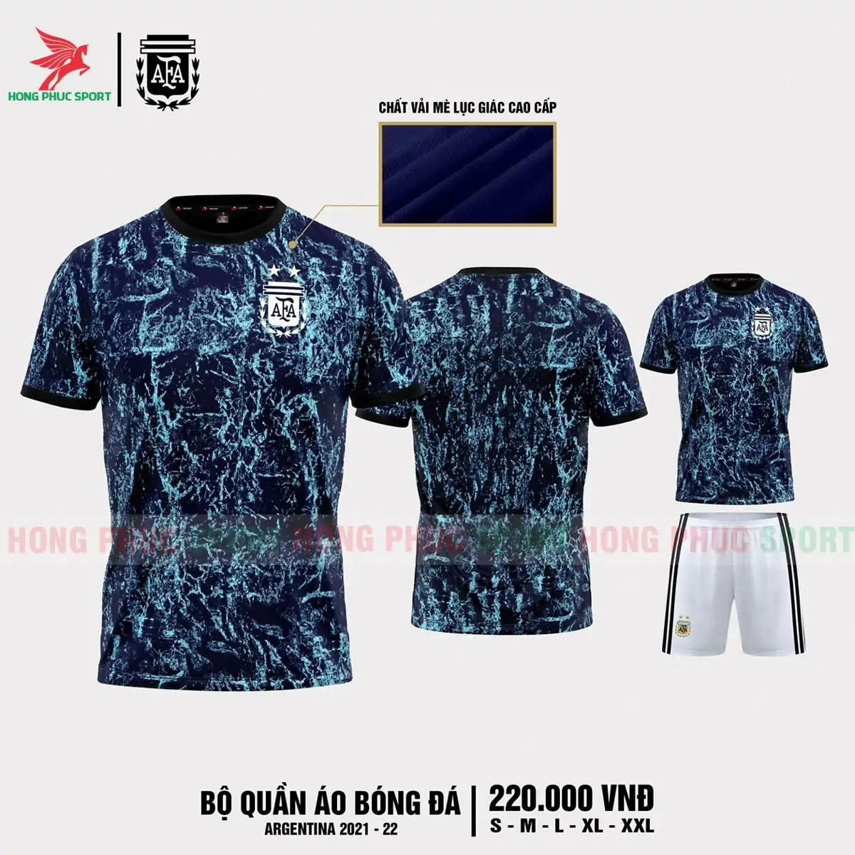 Bộ quần áo đấu Training tuyển Argentina 2021 Copa America - Mè Lục Giác