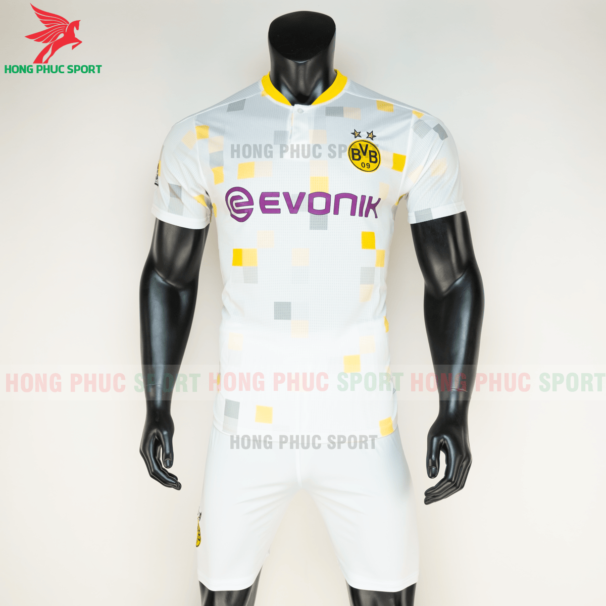Áo đá banh Dortmund đấu cup 2020 2021 sân khách (trước)