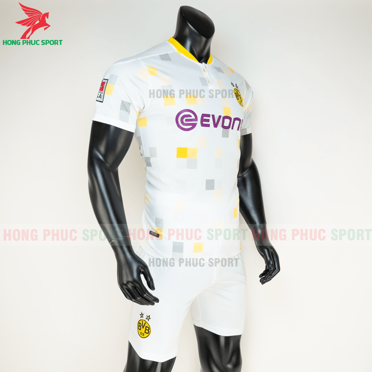 Áo đá banh Dortmund đấu cup 2020 2021 sân khách (phải)