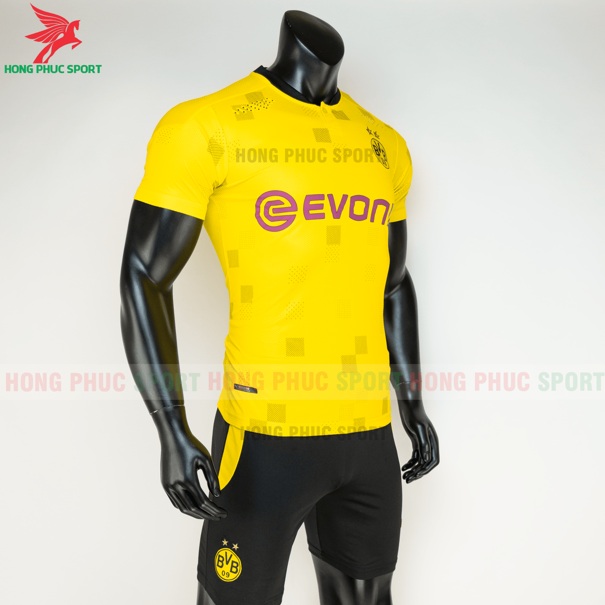 Áo đá banh Dortmund đấu cup 2020 2021 sân nhà (phải)