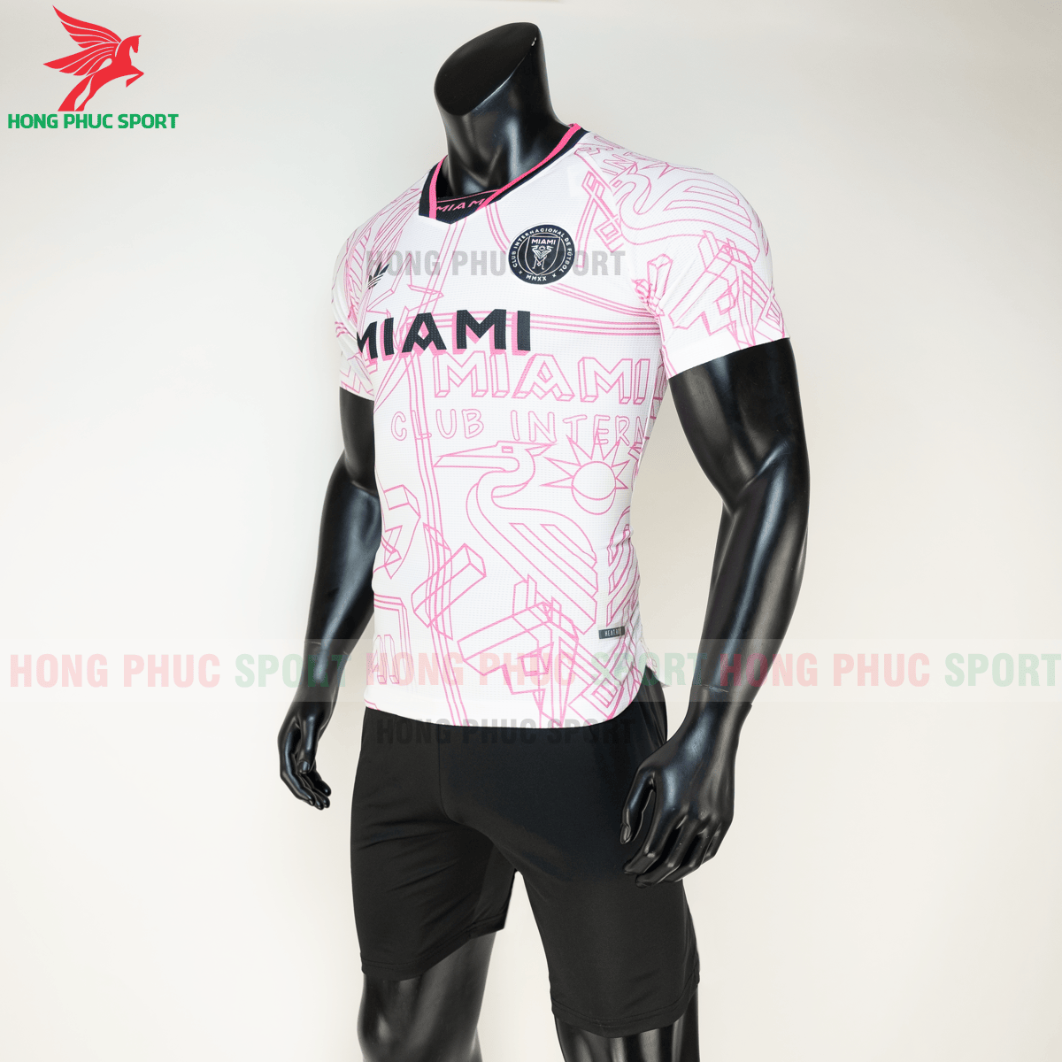 Áo đá banh Inter Miami 2020 2021 phiên bản fan (trái)