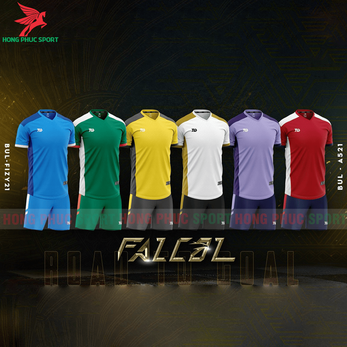 Áo đá banh không logo Bulbal Falcol 2021 màu đỏ 